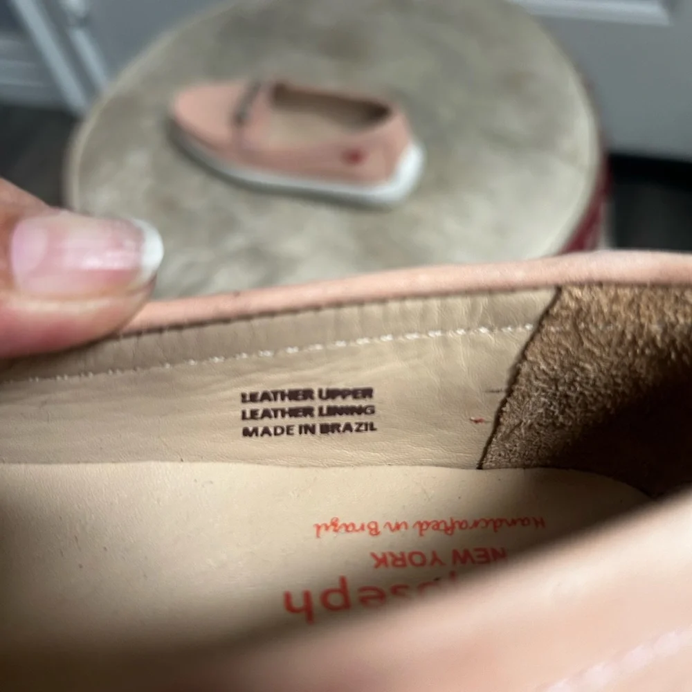 Marc Joseph New York Leather Loafer in Dusty Pink Sz 13.5